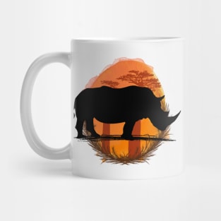 Rhino Silhouette - Savannah Mug